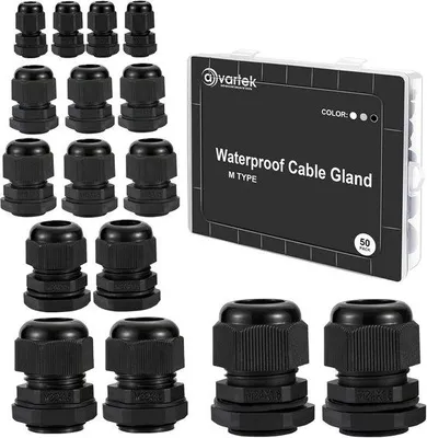 Productafbeelding van 50 stuks waterdichte kabelwartels voor 3-16mm kabelconnectoren