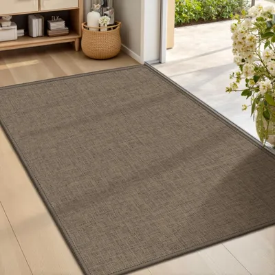 Obrázok produktu pre Podlahová rohož do interiéru, 60 x 90 cm, umývateľná, protišmyková, zachytávajúca nečistoty, hnedá