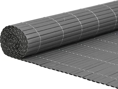 Zdjęcie produktu dla vidaXL Płot ogrodowy dwustronny szary 1,8x5 m PVC