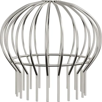 Image de vidaXL Protection de gouttière 8 pièces Argent 200 mm Acier inoxydable