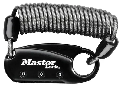 Obrázok produktu pre Karabína s navíjacím káblom 1551EURDBLK - Master Lock