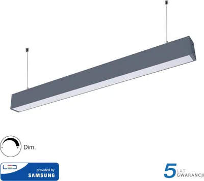 Produktbild von V-tac Hngelampe VT-7-60 LED 120 cm Aluminium 60W 4000K Silber