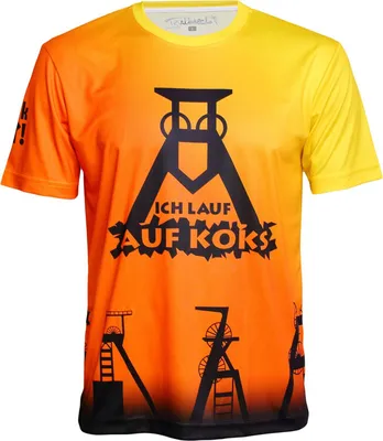Produktbild von Ich lauf auf Koks Funktions T-Shirt Nordsternorange für Männers, Größe:S