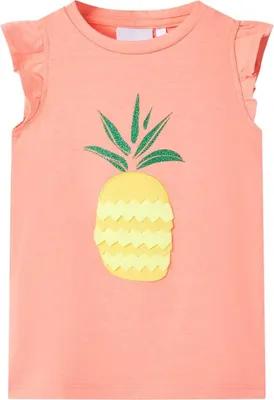 Produktbild von Kinder-T-Shirt Neonkoralle 116