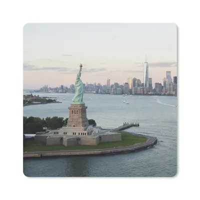 Produktbild von MuchoWow® Mauspad Mousepad New York - Freiheitsstatue - Amerika 30x30 cm - Mousepads - Maus Mat - Pad - Mausunterlage - Gaming