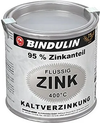 Produktbild von Bindulin Flüssig Zink Silber 95 Prozent Zinkanteil Metalldose 250ml