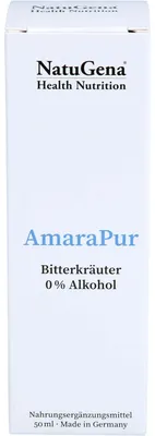 Produktbild von NatuGena AmaraPur, Tropfen, Artischocke, Kamille, Cinnamon bark, Löwenzahn, Ingwer, Lavendel, Brennnessel, Kurkuma, Tropfflasche, 50 ml, Erwachsener, Glycerin, Brennnesselkraut, Galgantwurzel, Wermutkraut, Bitterorangenschalen, Löwenzahnwurzel,...