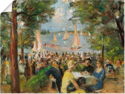 Produktbild von Max Liebermann: Gartenlokal an der Havel. 1934, Produkt:Poster, Größe:30x40 cm / Poster