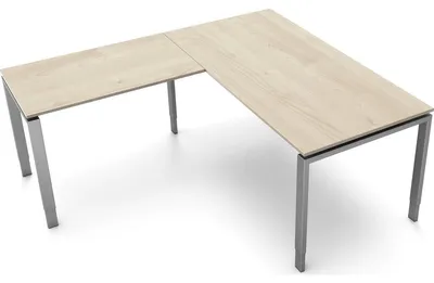 Produktbild von Schreibtisch Form5 160 160x80x68-82cm / Anbau 100x60cm ahron