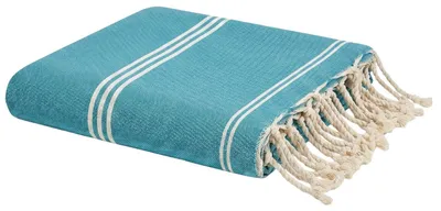 Productafbeelding van Handdoek Mykonos - 100 x 200 cm - Grijsblauw | van Reva