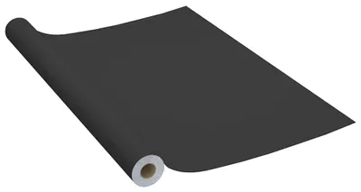 Produktbild von vidaXL Selbstklebende Möbelfolie Schwarz 500 x 90 cm PVC