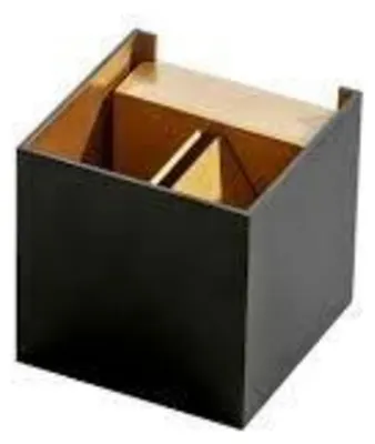 Produktbild von AZzardo AZ2814 Wandleuchte Leticia schwarz/gold