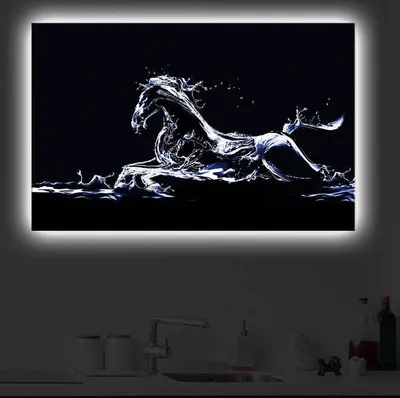 Produktbild von Opviq, 4570DACT- SHN1297, Bunt, Leinwandbilder, 45 x 70 cm, 100% Wildleder -Leinwand