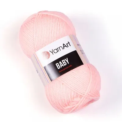Produktbild von Yarn Art Baby 204 Light Pink Strickgarn