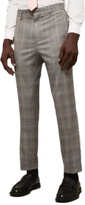 Immagine prodotto di Burton - Pantaloni da abito "Highlight" da uomo BW346 (34R) (Grigio)