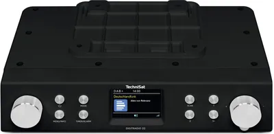 Produktbild von TechniSat DIGITRADIO 22 - Radio kuchenne z czujnikiem ruchu (radio podblatowe z płytą montażową, DAB+, FM, 2" kolorowy wyświetlacz, pamięć ulubionych, alarm, 2 W) czarny