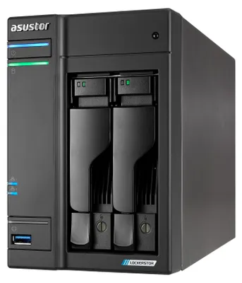 Produktbild von NAS Netzwerkspeicher Gehäuse - 2-Bay - Quad-Core 2,0 GHz - 4 GB DDR4 - 4 x M.2 SSD-Steckplatz - Ohne Festplatten