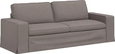 Produktbild von vidaXL Sofa Taupe 222 x 80 x 82 cm Stoff