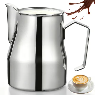 Milchkännchen Edelstahl 500 ml mit Skalierung