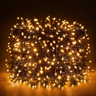 100M 1000LED Lichtslinger warmweiß IP44 8 Modi 9W