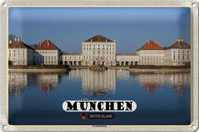 Produktbild von Blechschild Städte München Nymphenburgh Architektur 18x12cm