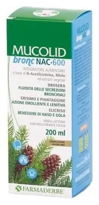 Immagine prodotto di Mucolid Bronc Nac 600 200 Ml