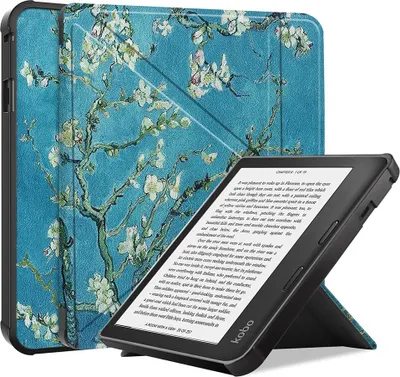 Produktbild von Kobo Sage Hülle - Coverup e-Reader Origami Klapphülle mit Schlaf/Wach-Funktion - Blüte