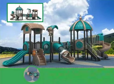 Immagine prodotto di Torre da gioco con scivolo Parco giochi per bambini in plastica Area di intrattenimento