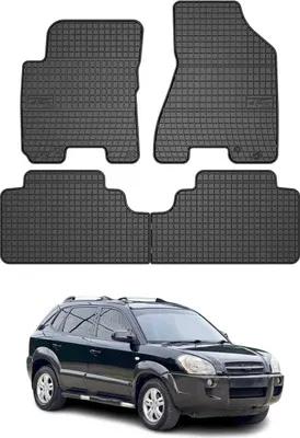 Image de 2004-2009 Hyundai Tucson Tapis en caoutchouc noir 4 pcs