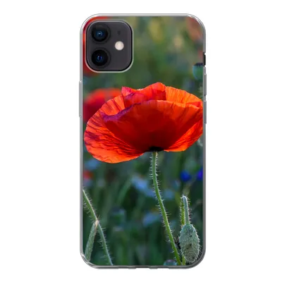 Produktbild von MuchoWow® Handyhülle Schutzhülle Hülle für iPhone 12 mini Bunte Mohnblumen in den Niederlanden Silikon Softcase Handy Hülle - Bild