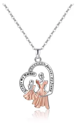 Produktbild von KBRPEY Mutter und Tochter Kette Mama Halskette Geschenke für Mama Herz Anhänger