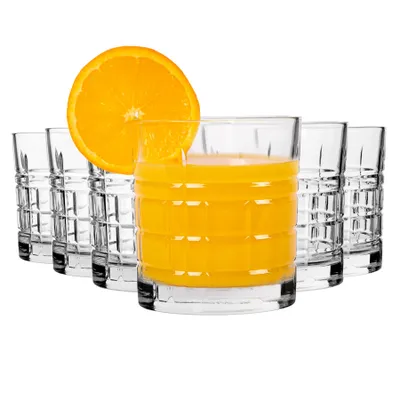 Produktbild von 6x Brit 325ml Whisky-Gläser - Glas Altmodisch Scotch Bourbon Rum Cocktail Trinkbecher Geschenkbox-Set - by LAV