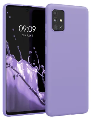 Produktbild von kwmobile Handyhülle für Samsung Galaxy A51 Hülle - TPU Case - Kabelloses Laden - Schutzhülle Cover in Veilchen Lila