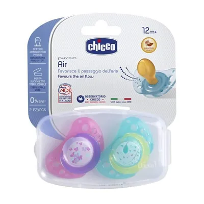 Produktbild von Chicco 00075025110000 Physio AIR 12+ Latex-Schnuller, BPA-frei