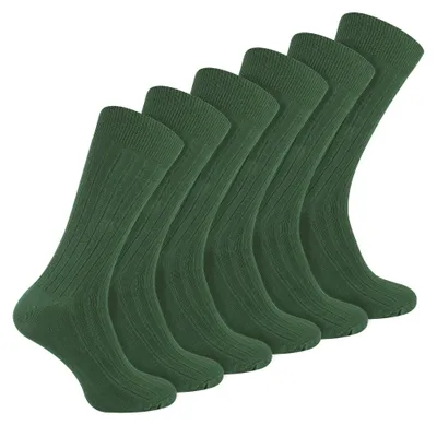 Produktbild von 6er Pack Herren Socken Gerippt Baumwolle | Sock Snob | Socken mit Komfortbund