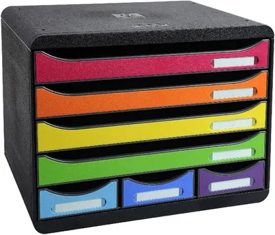 Produktbild von EXACOMPTA Schubladenbox STORE-BOX MINI 7 Schübe harlekin