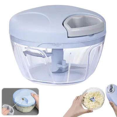 Imagen del producto de Cortador de verduras manual - Multifuncional, 500 ml - Azul