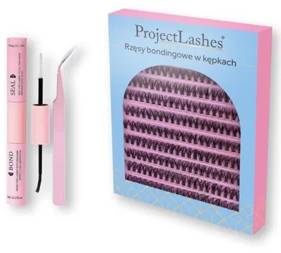 Zdjęcie produktu dla Rzęsy Bondingowe Bonding Lash Zestaw Startowy DIY Sztuczne + Akcesoria