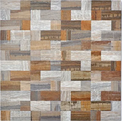 Produktbild von Mosaikfliese selbstklebend Aluminium grau beige Kombination metall Holzoptik MOS200-2322