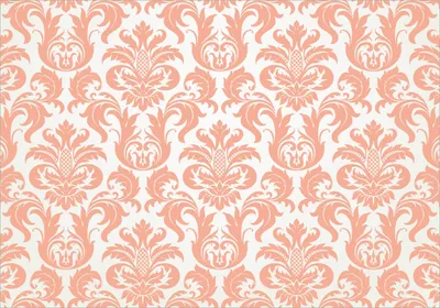 Produktbild von Wallario Poster - Königliche Schnörkelei in weiß und orange, Kunstdruck Größe: 70 x 100 cm
