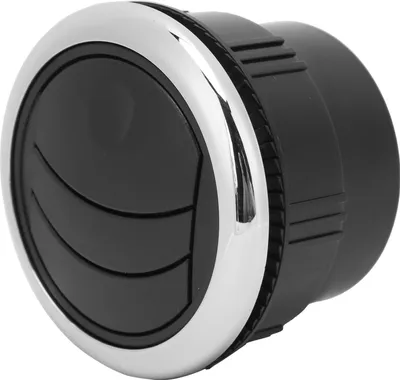 Imagen del producto de Cubierta decorativa redonda universal para salida de aire acondicionado, fabricada en ABS con acabado electrochapado, compatible con vehículos recreativos, barcos, autobuses y automóviles (diámetro: 87/75/70 mm)
