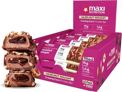 Produktbild von MaxiNutrition Creamy Core Protein Bar 12x45g