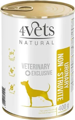 Produktbild von 4VETS Natural Urinary No Struvit Dog - Nassfutter für Hunde - 400 g