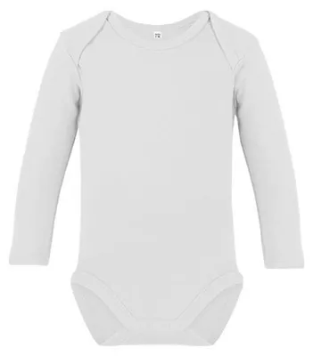 Produktbild von Link Kids Wear - "Rebel 01" Bodysuit für Baby, Langärmlig LT5029 (62) (Weiß)