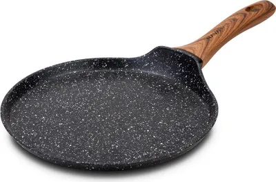 Produktbild von NAVA Pfanne / Bratpfanne NATURE mit Granitbeschichtung für Pfannkuchen Omeletts 24 cm für Gasherde Induktion
