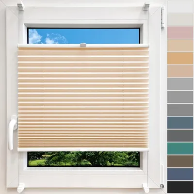 Produktbild von Plissee Klemmfix ohne Bohren für Fenster und Türen