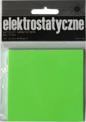 Produktbild von Karteczki elektrostatyczne 75x75mm 100K zielone