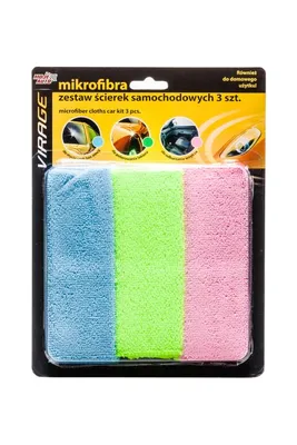 Obrázok produktu pre Mikrovlaknova uterka na auto 3ks sada AMTRA