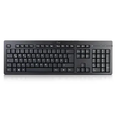 Produktbild von Pełnowymiarowa klawiatura przewodowa HP, układ niemiecki, USB Type-A, M27527-041