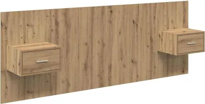 Immagine prodotto di Testata con Comodino 3 pcs Rovere artigianale Legno multistrato